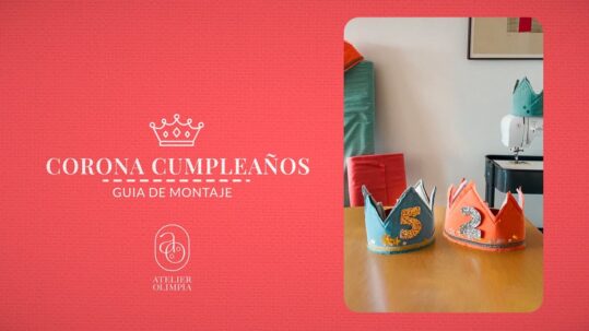 como coser una corona de cumpleaños